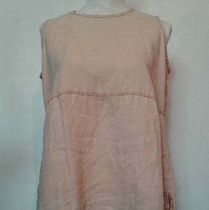 Flax sleeveless tunic